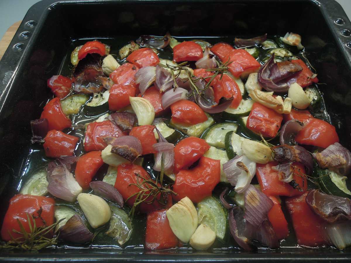 Jojos Kochrezepte - Mediterranes Grill-Gemüse aus dem Ofenselber machen